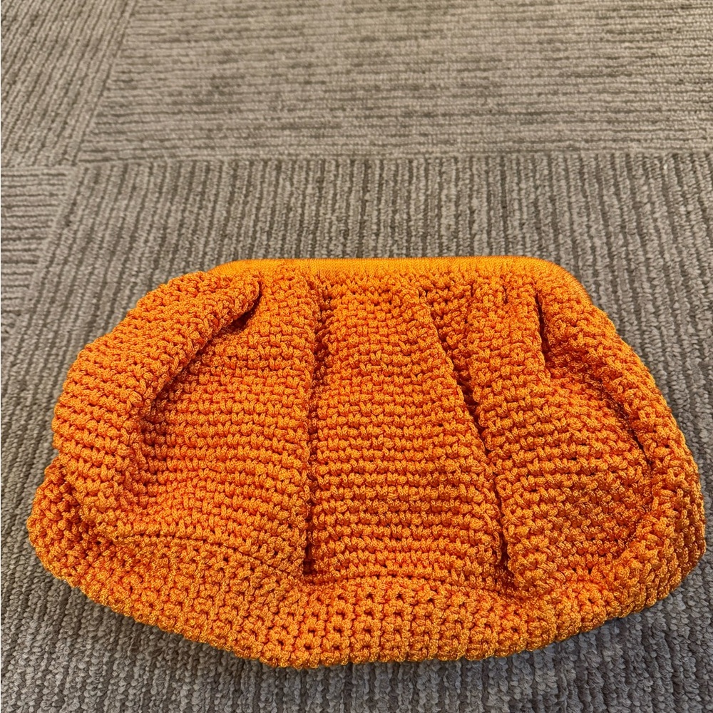 Sita Vibrant Orange Clutch